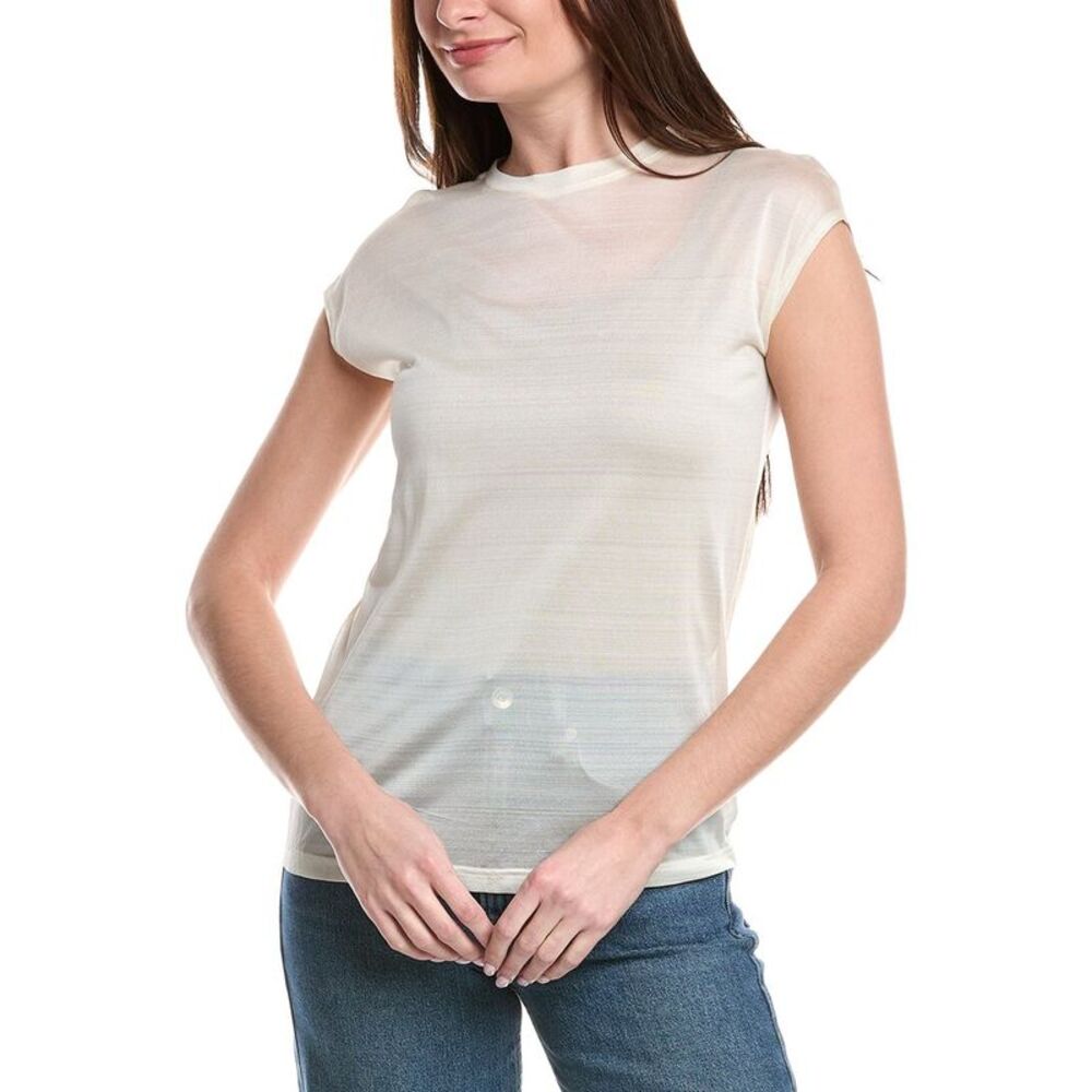 Akris Womens Silk Top, White
